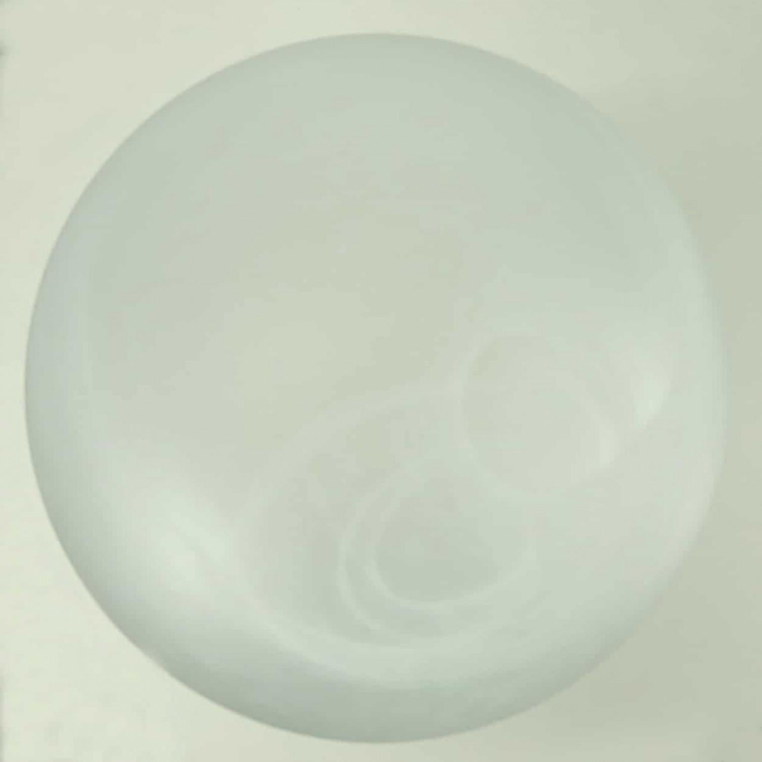 1 of the 2 Mushroom Glass Table Lamps, Glashütte Limburg, 1970 1
