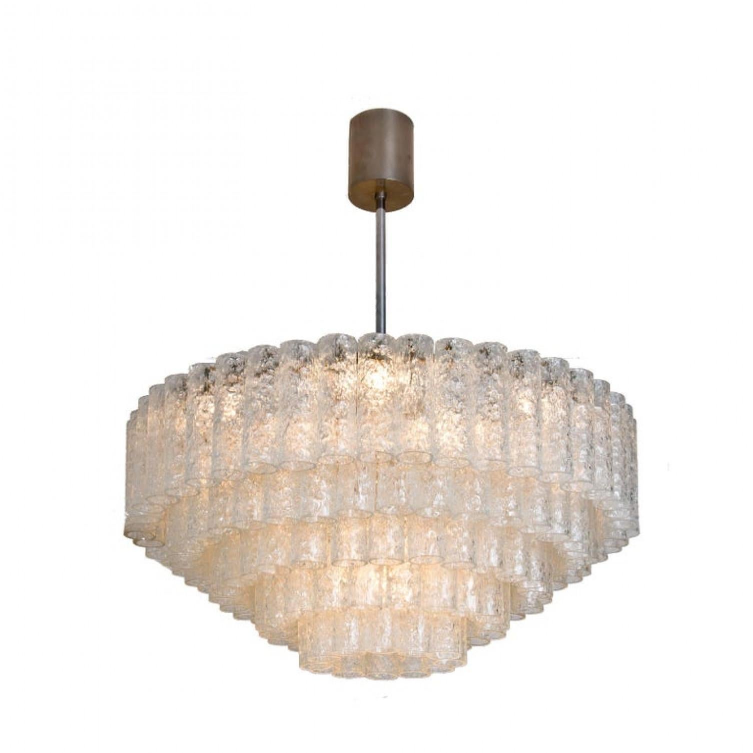 1 dei 2 lampadari extra large Doria Clear Flushmount, 1960 in vendita 4
