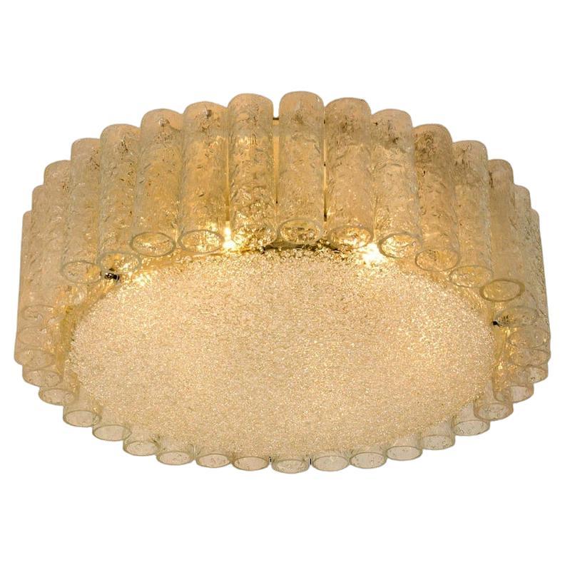 1 dei 2 lampadari extra large Doria Clear Flushmount, 1960