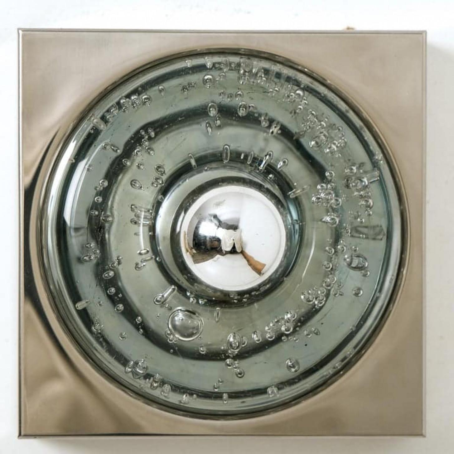 1 dei 2 di Lampade da parete o soffitto soffiate a mano, Doria, 1970 in vendita 4