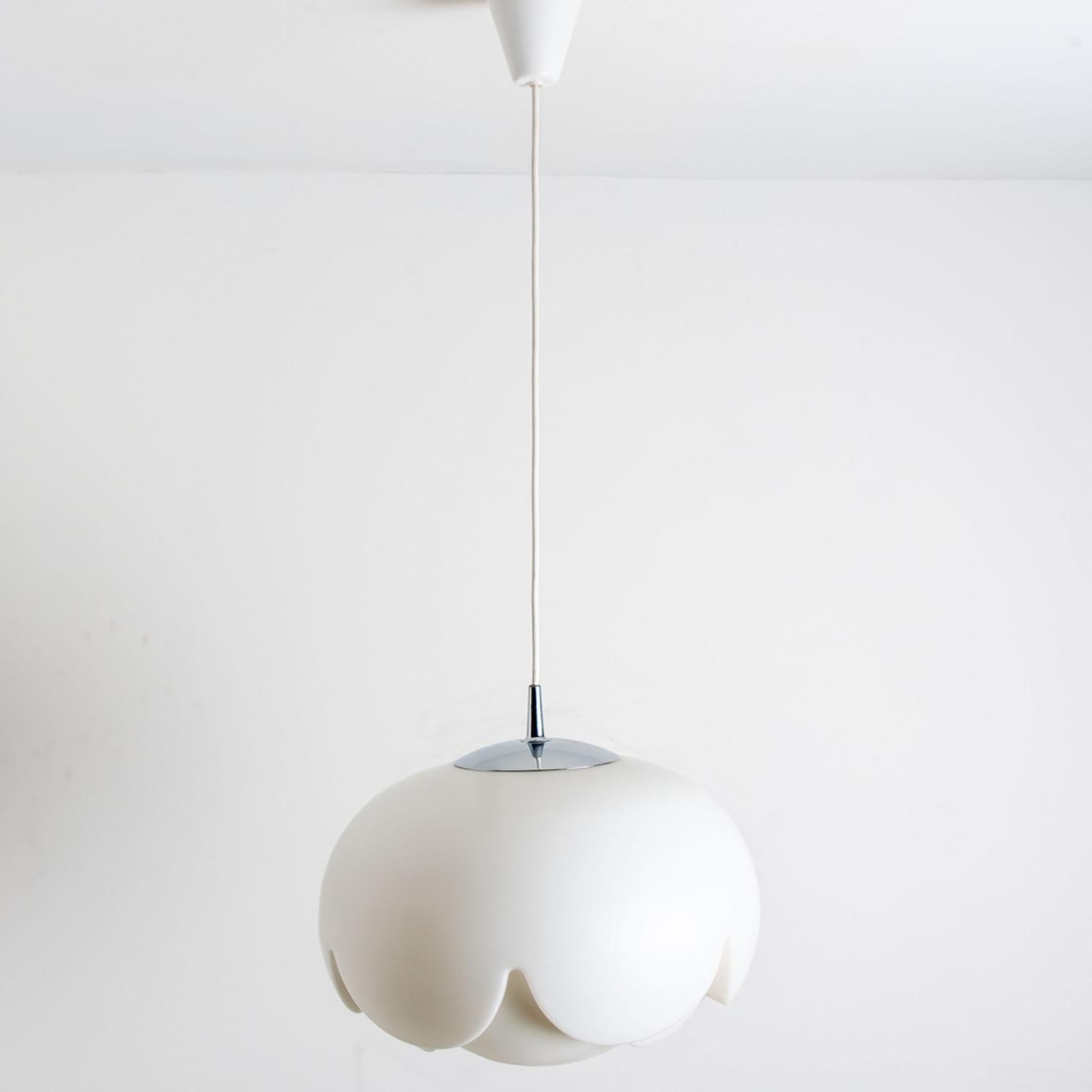 1 of the 2 Opaline Large Glass Lamp 