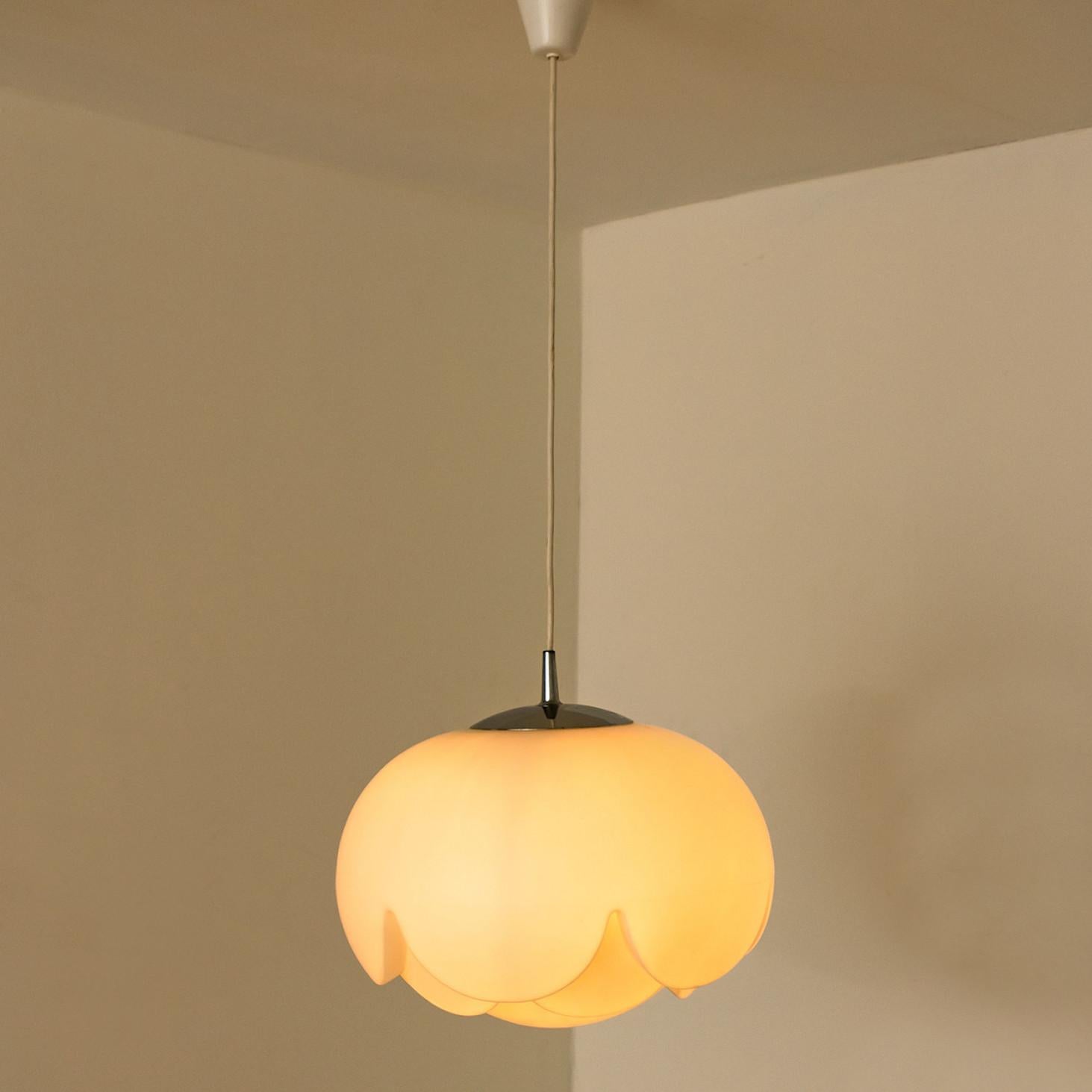 Other 1 of the 2 Opaline Large Glass Lamp 