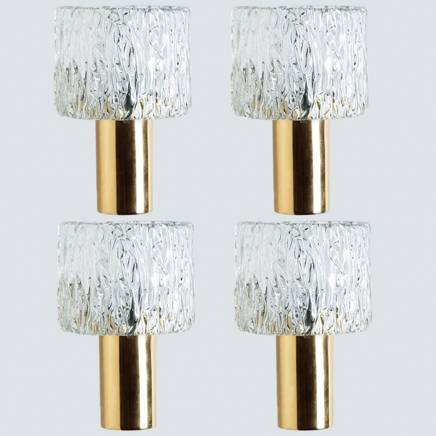 1 de las 2 Parejas de Apliques Antorcha de Cristal de Fagerlund, 1960 en venta 7