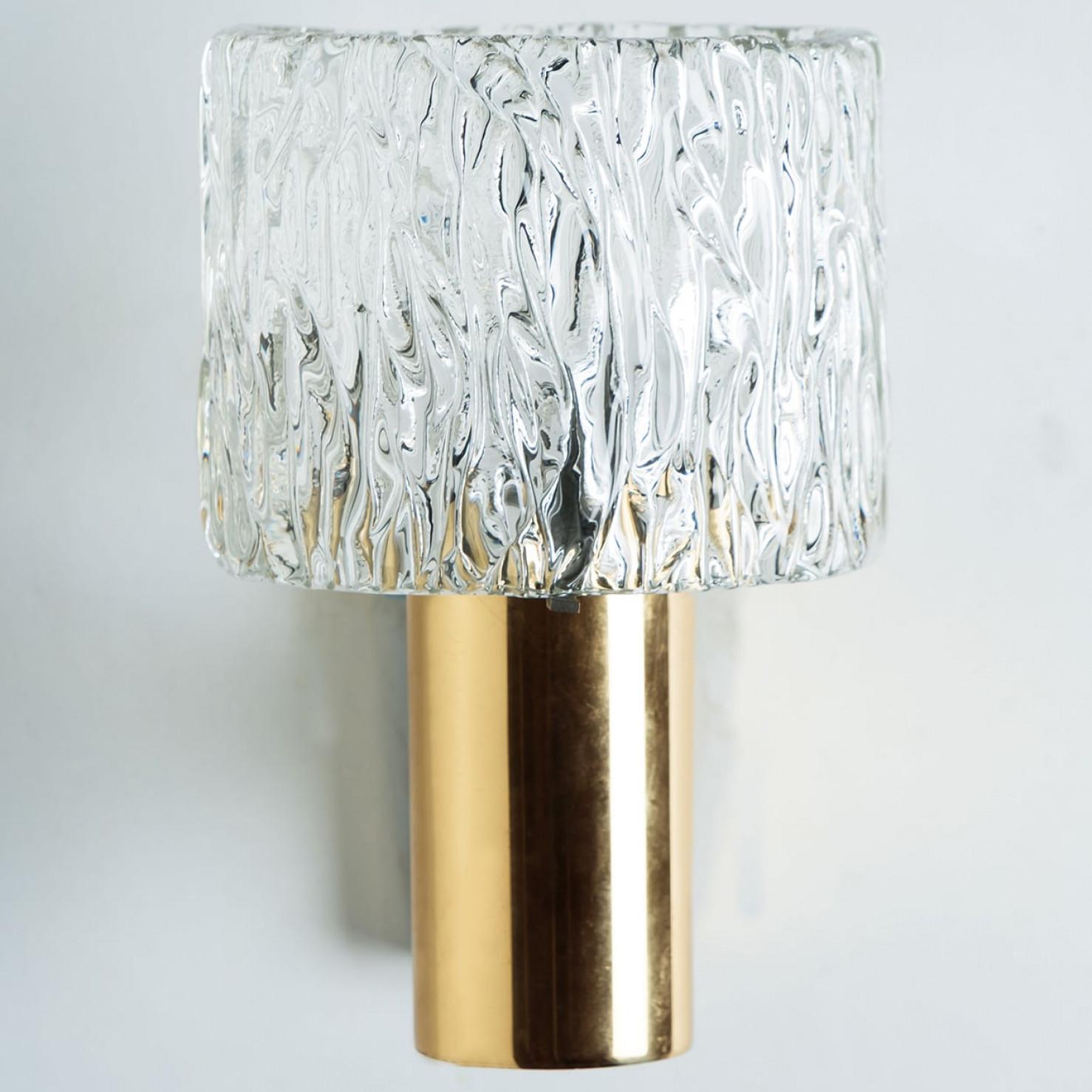 1 de las 2 Parejas de Apliques Antorcha de Cristal de Fagerlund, 1960 en Bueno estado para la venta en Rijssen, NL