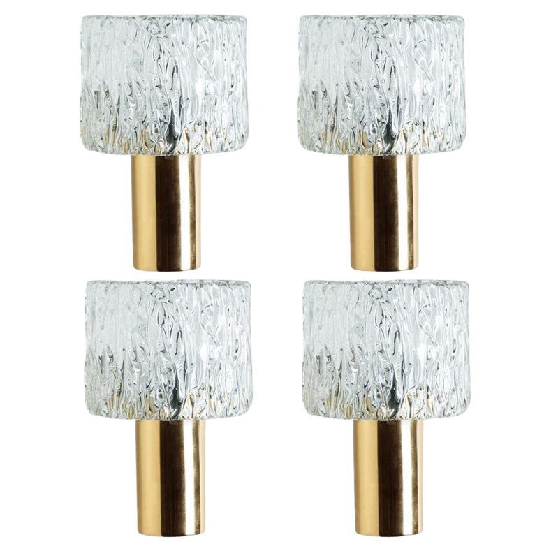 1 de las 2 Parejas de Apliques Antorcha de Cristal de Fagerlund, 1960 en venta