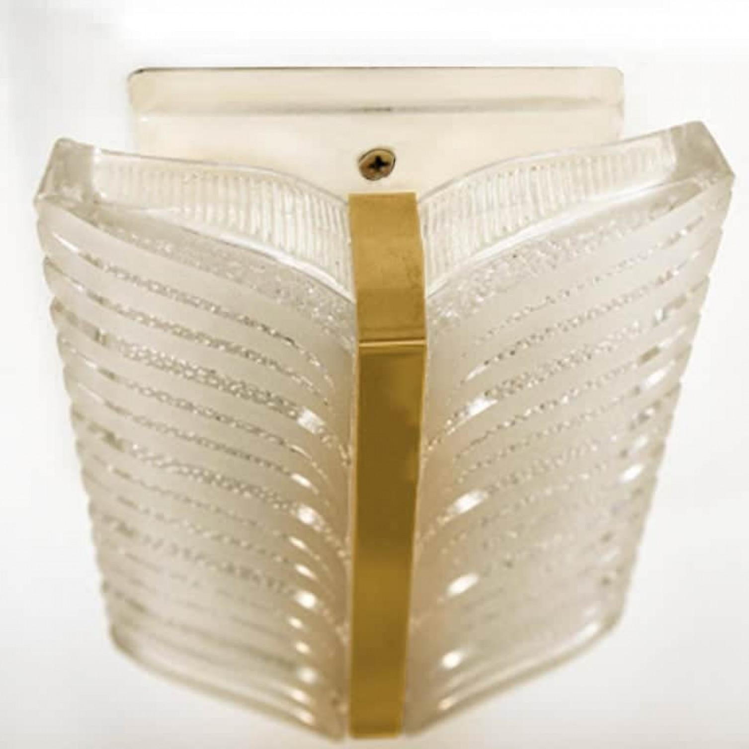Autre 1 of the 2 Pairs of Kalmar Leaf Sconces, 1960s en vente