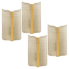 1 of the 2 Pairs of Kalmar Leaf Sconces, 1960s