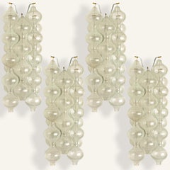 1 of the 2 Pairs of Large Tulipan Wall Lamps or Sconces by J.T. Kalmar 'H 21.2'