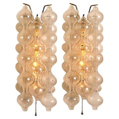 1 of the 2 Pairs of Large Tulipan Wall Lamps or Sconces by J.T. Kalmar 'H 21.2'