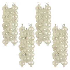 1 of the 2 Pairs of Large Tulipan Wall Lamps or Sconces by J.T. Kalmar 'H 21.2'