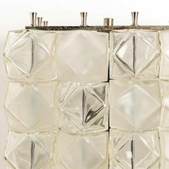 1 of the 2 pairs XL Filvem Voghera Crystal and Nickel Plated Wall Lamps