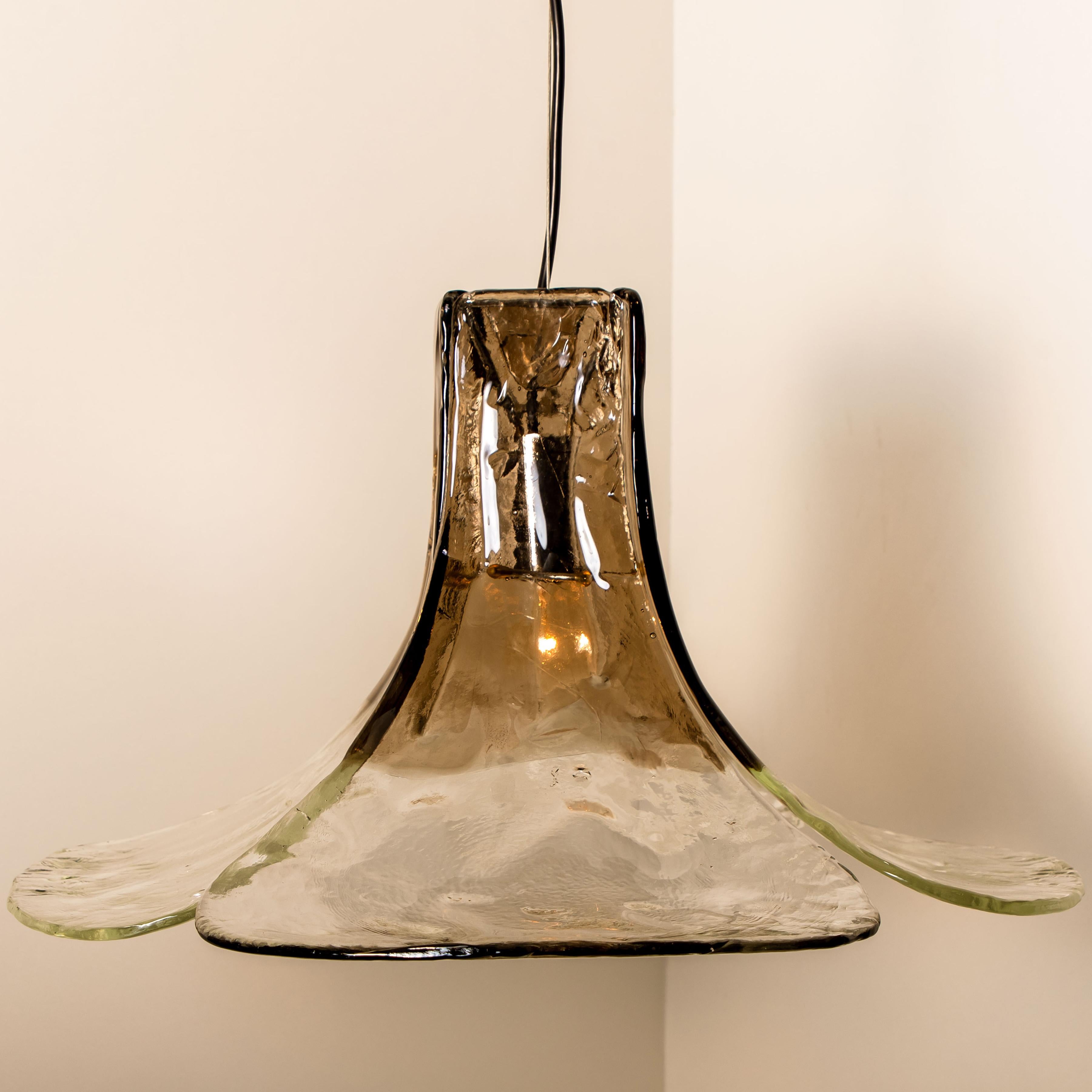 1 of the 2 Pendant Lamps by Carlo Nason for Mazzega 3