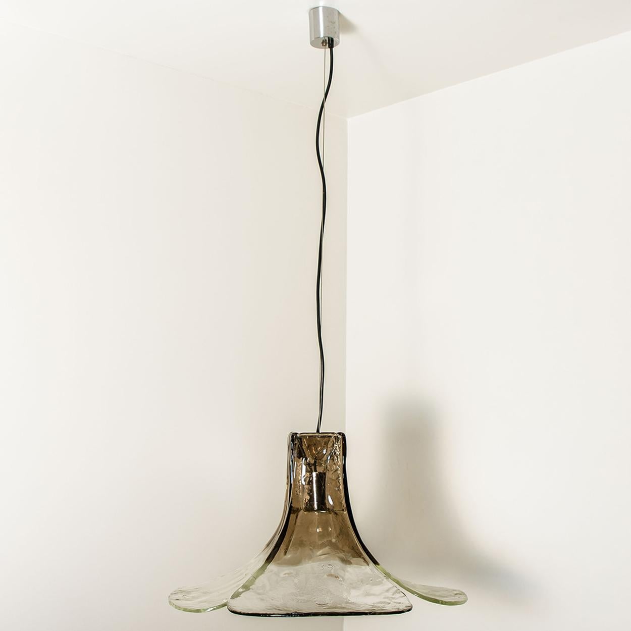 1 of the 2 Pendant Lamps by Carlo Nason for Mazzega 6