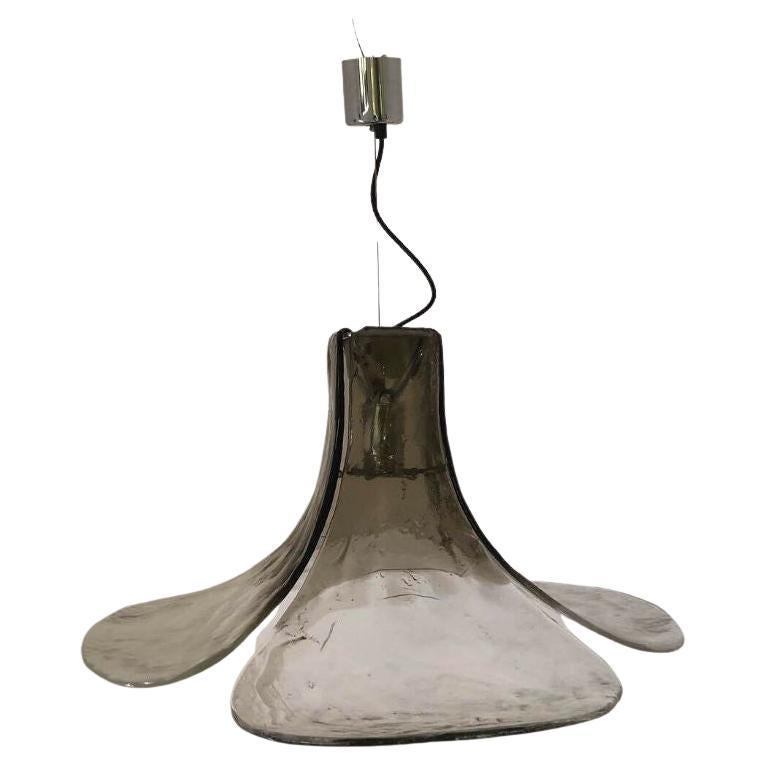 Mid-Century Modern 1 of the 2 Pendant Lamps by Carlo Nason for Mazzega