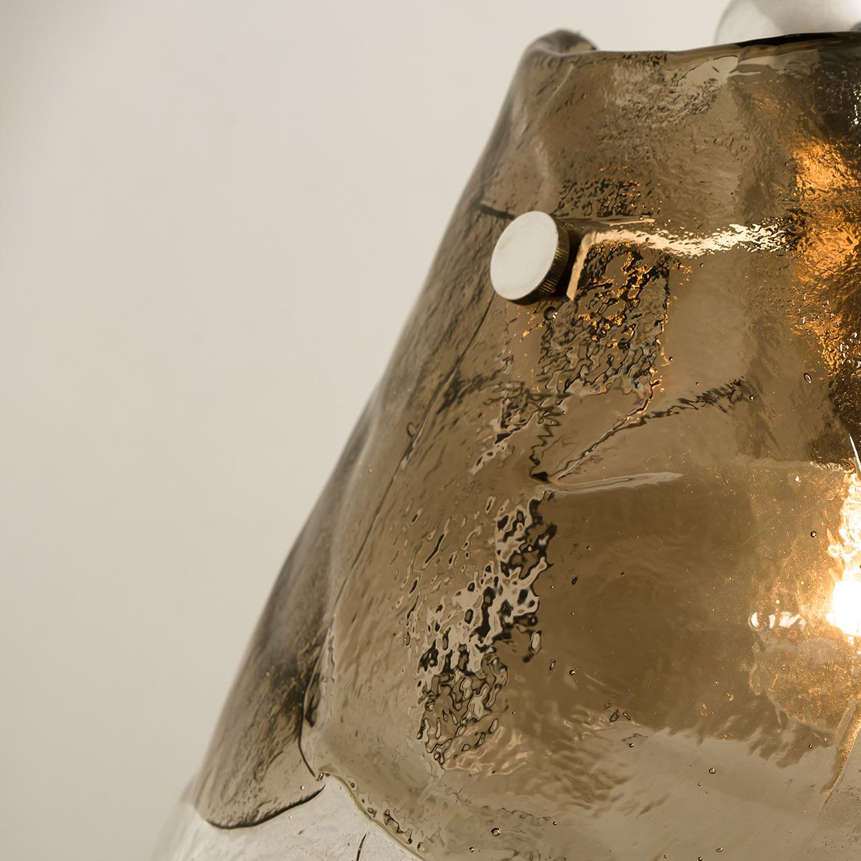 1 of the 2 Pendant Lamps by Carlo Nason for Mazzega In Good Condition In Rijssen, NL