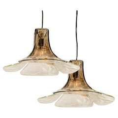 Vintage 1 of the 2 Pendant Lamps by Carlo Nason for Mazzega