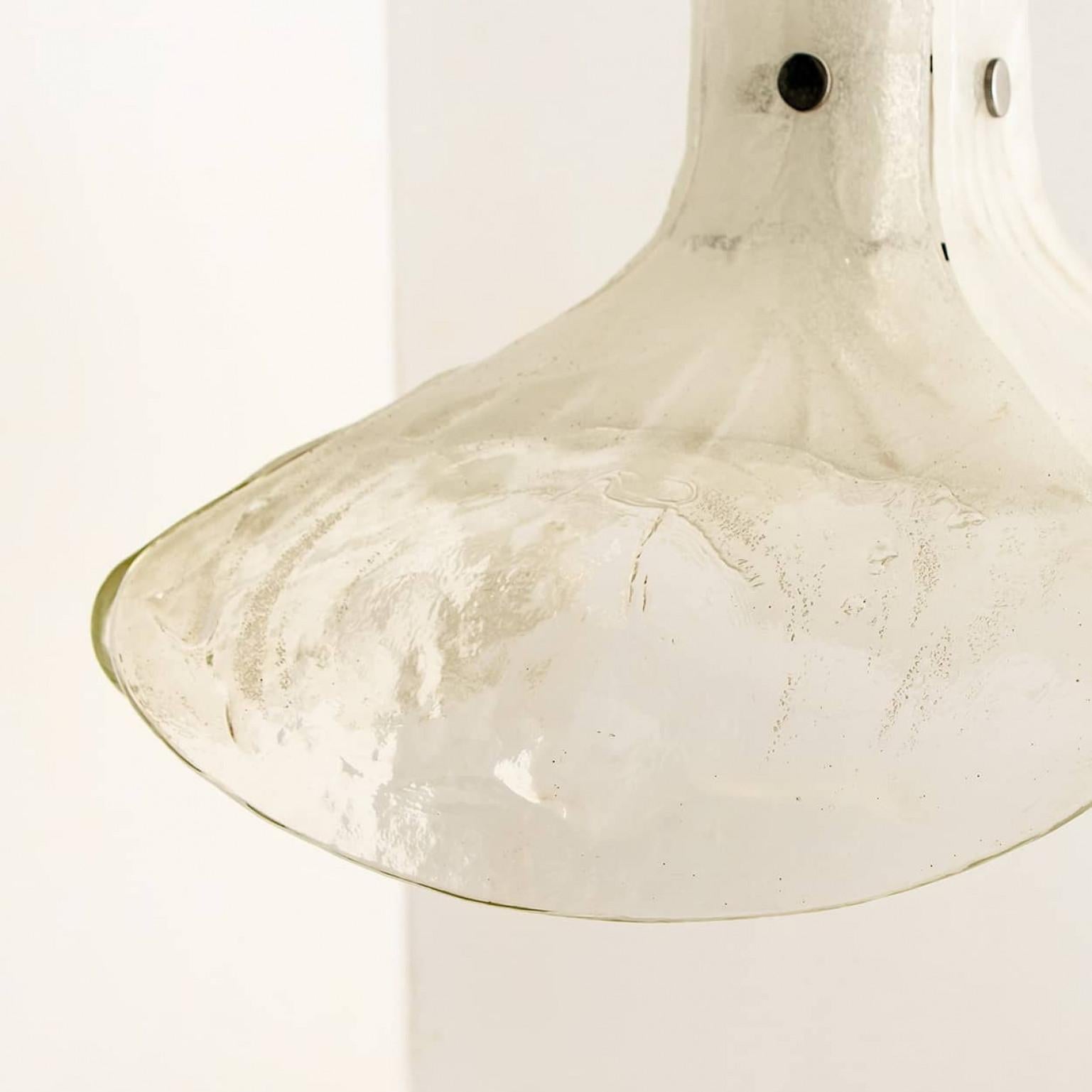 1 delle 2 lampade a sospensione Model LS185 di Carlo Nason per Mazzega, 1970 in vendita 5