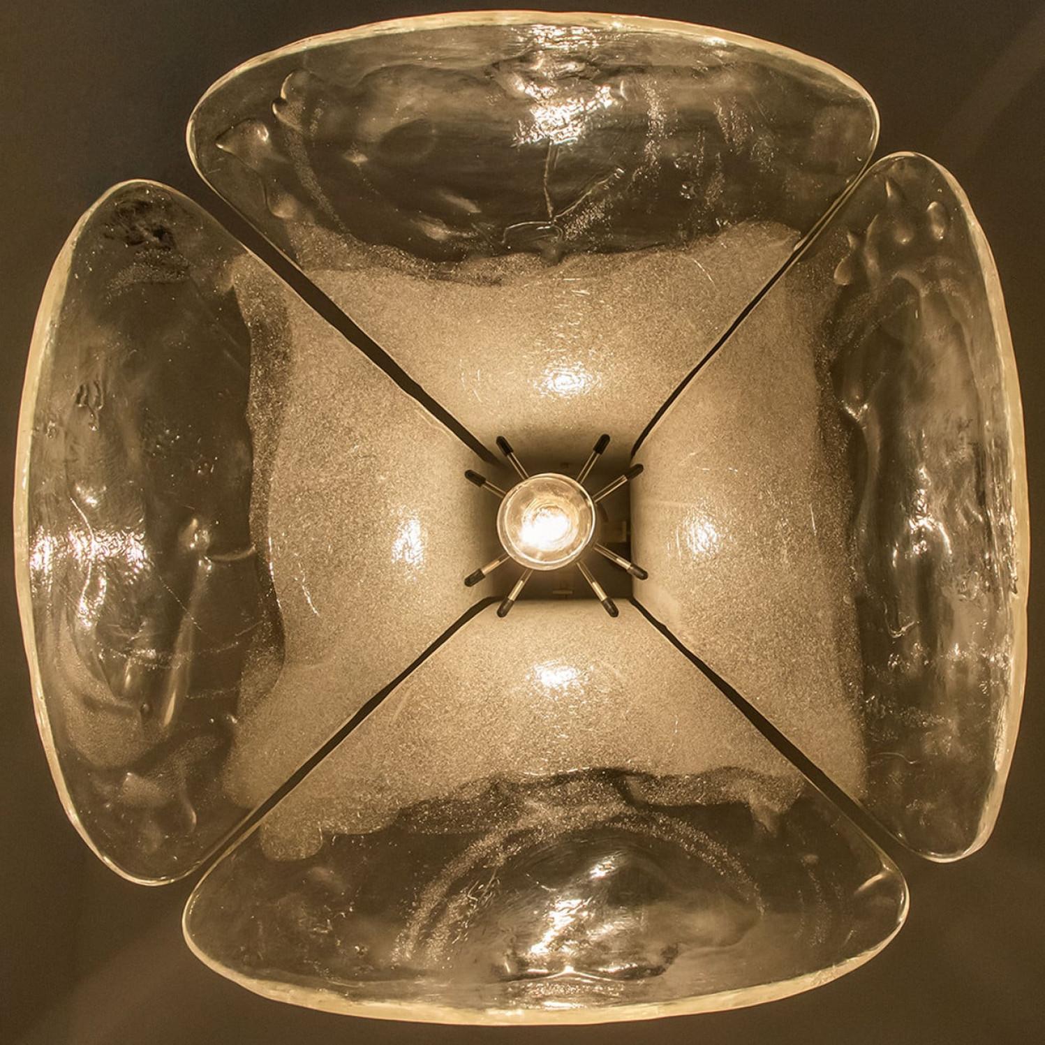 1 delle 2 lampade a sospensione Model LS185 di Carlo Nason per Mazzega, 1970 in vendita 9