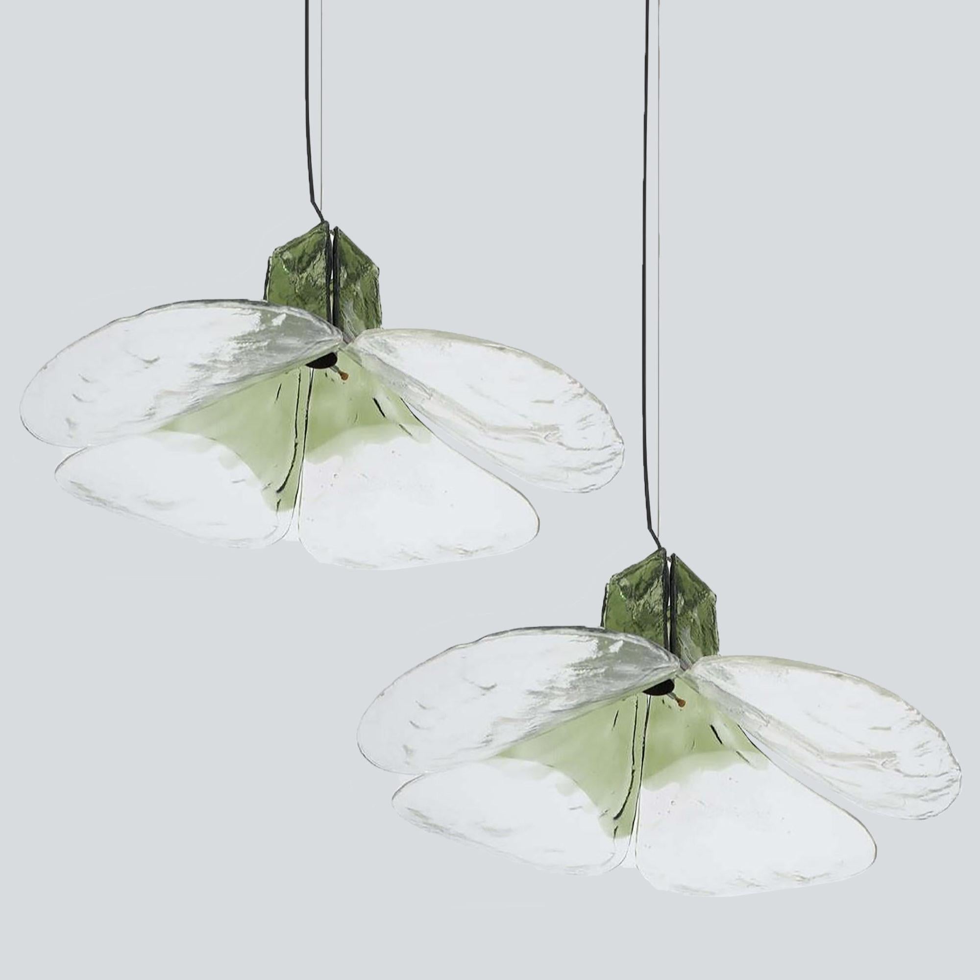 Other 1 of the 2 Pendant Lamps Model Ls185 by Carlo Nason for Mazzega