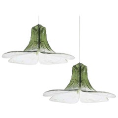 1 of the 2 Pendant Lamps Model LS185 by Carlo Nason for Mazzega