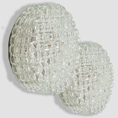 1 of the 2 Round Bubble Glass Wall Lights In Style Of Helena Tynell