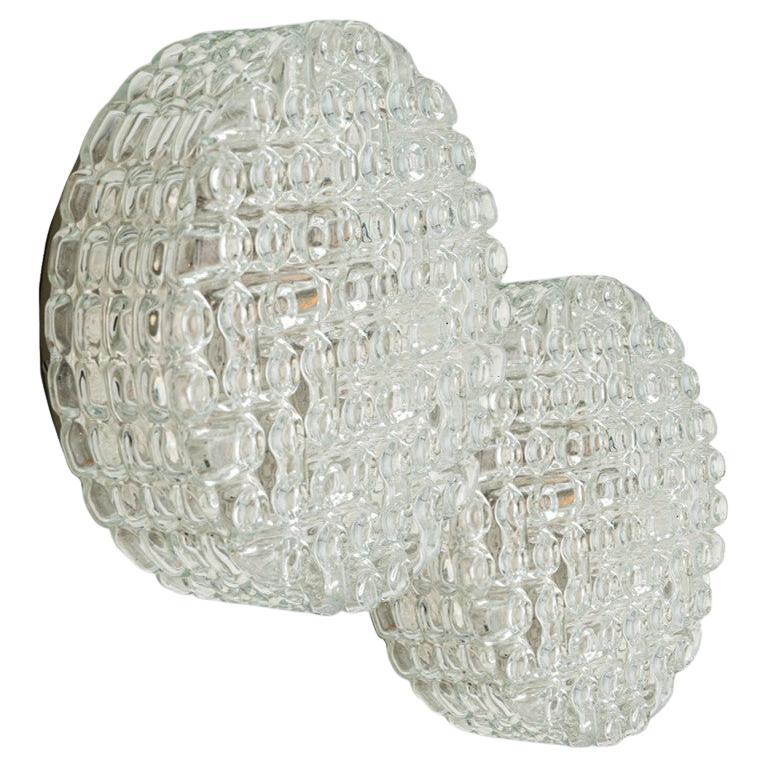 1 of the 2 Round Bubble Glass Wall Lights In Style Of Helena Tynell