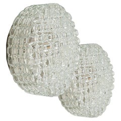 1 of the 2 Round Bubble Glass Wall Lights In Style Of Helena Tynell