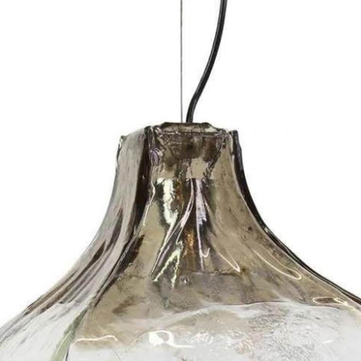 Altro 1 of the 2 Smoked Pendant Lamps by Carlo Nason for Mazzega in vendita