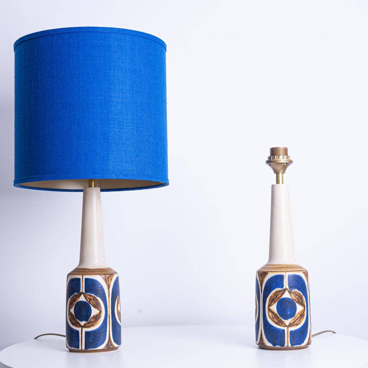 1 of the 2 Soholm Lamps with New Silk Custom Made Lampshade René Houben, 1960s For Sale 4