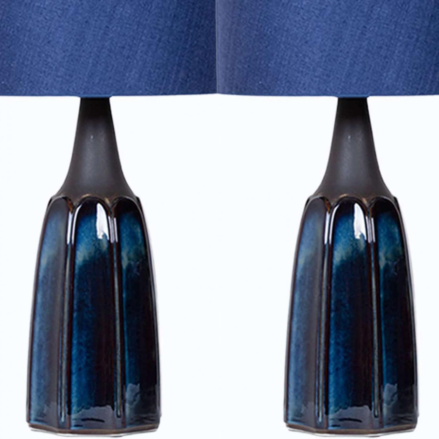 1 of the 2 Soholm Lamps with New Silk Custom Made Lampshade René Houben, 1960s (Moderne der Mitte des Jahrhunderts) im Angebot