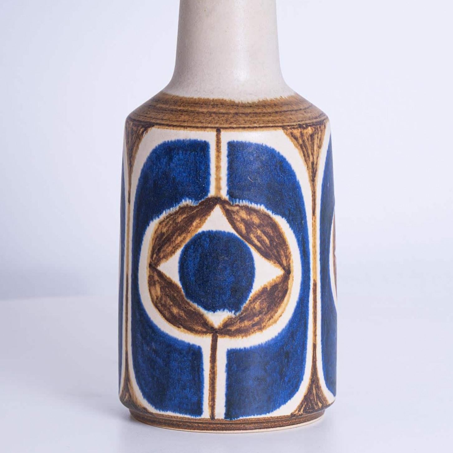 Metal 1 of the 2 Soholm Lamps with New Silk Custom Made Lampshade René Houben, 1960s For Sale