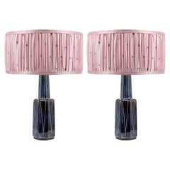 1 of the 2 Soholm Table Lamps with New Custom Made Pleated Lampshade, 1960s