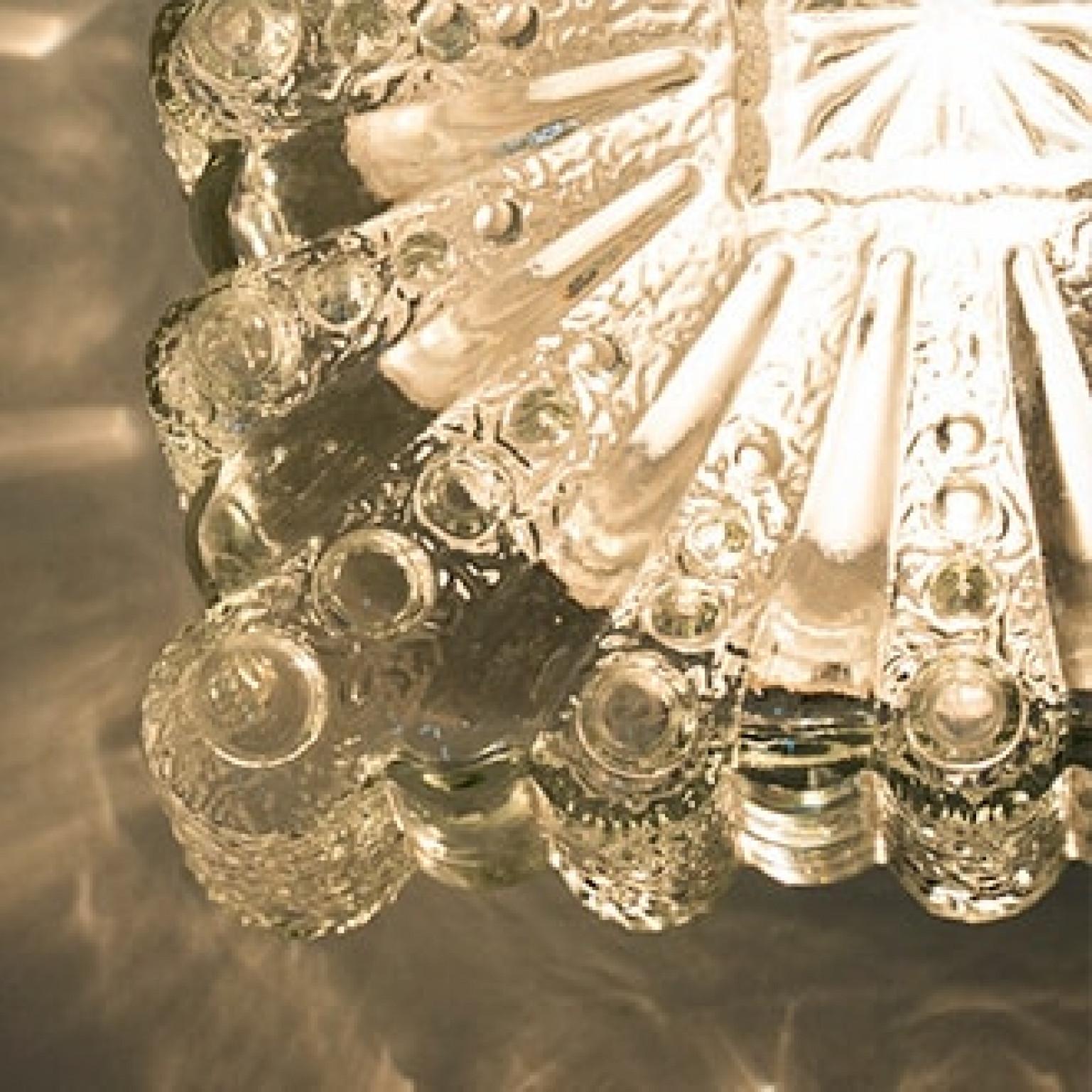 1 des 2 plafonniers carrés en verre d'Helena Tynell, 1970 en vente 6