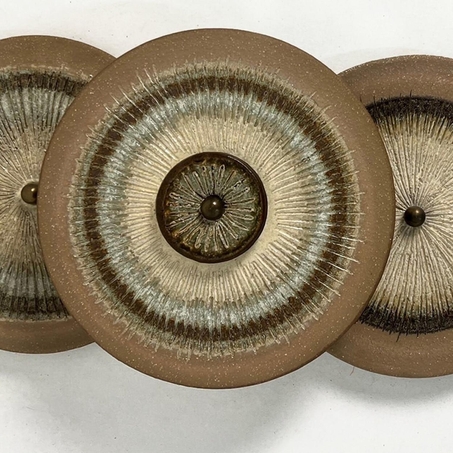 The 1 of the 2 Stunning Ceramic Wall Lights, Dänemark, 1970 im Angebot 5