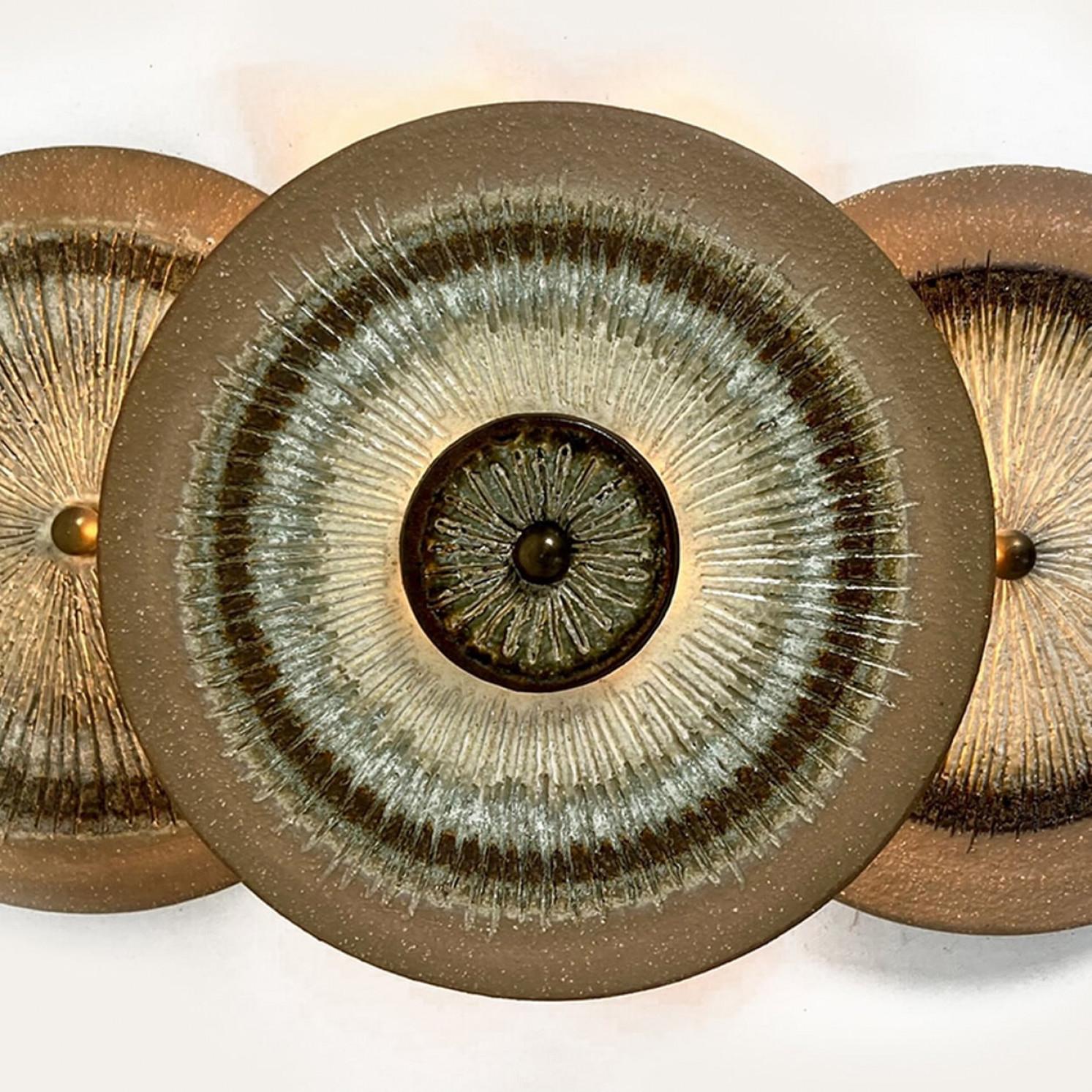 The 1 of the 2 Stunning Ceramic Wall Lights, Dänemark, 1970 im Angebot 8