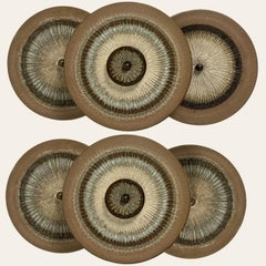 1 delle 2 splendide luci da parete in ceramica, Danimarca, 1970