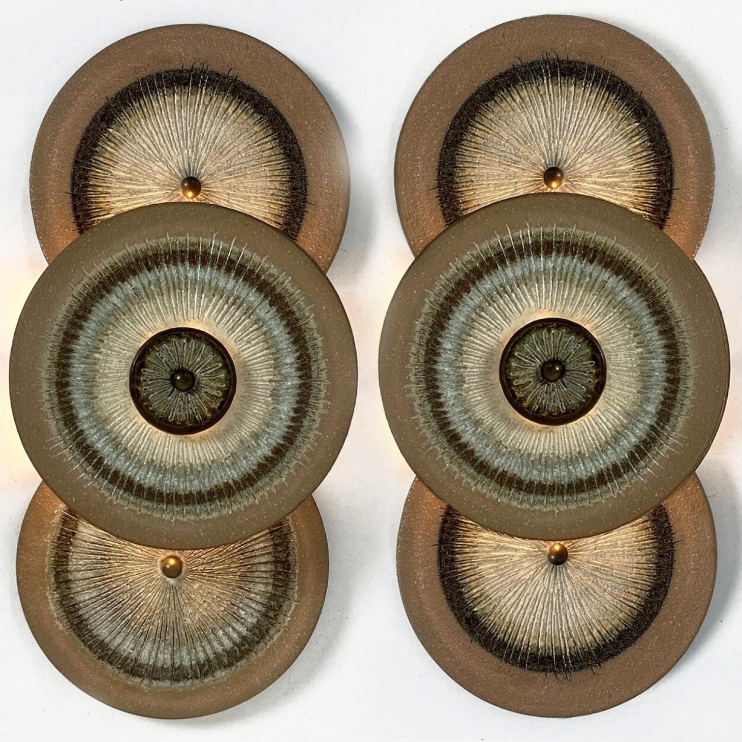1 of the 2 Stunning Ceramic Wall Lights, Denmark, 1970 For Sale 1