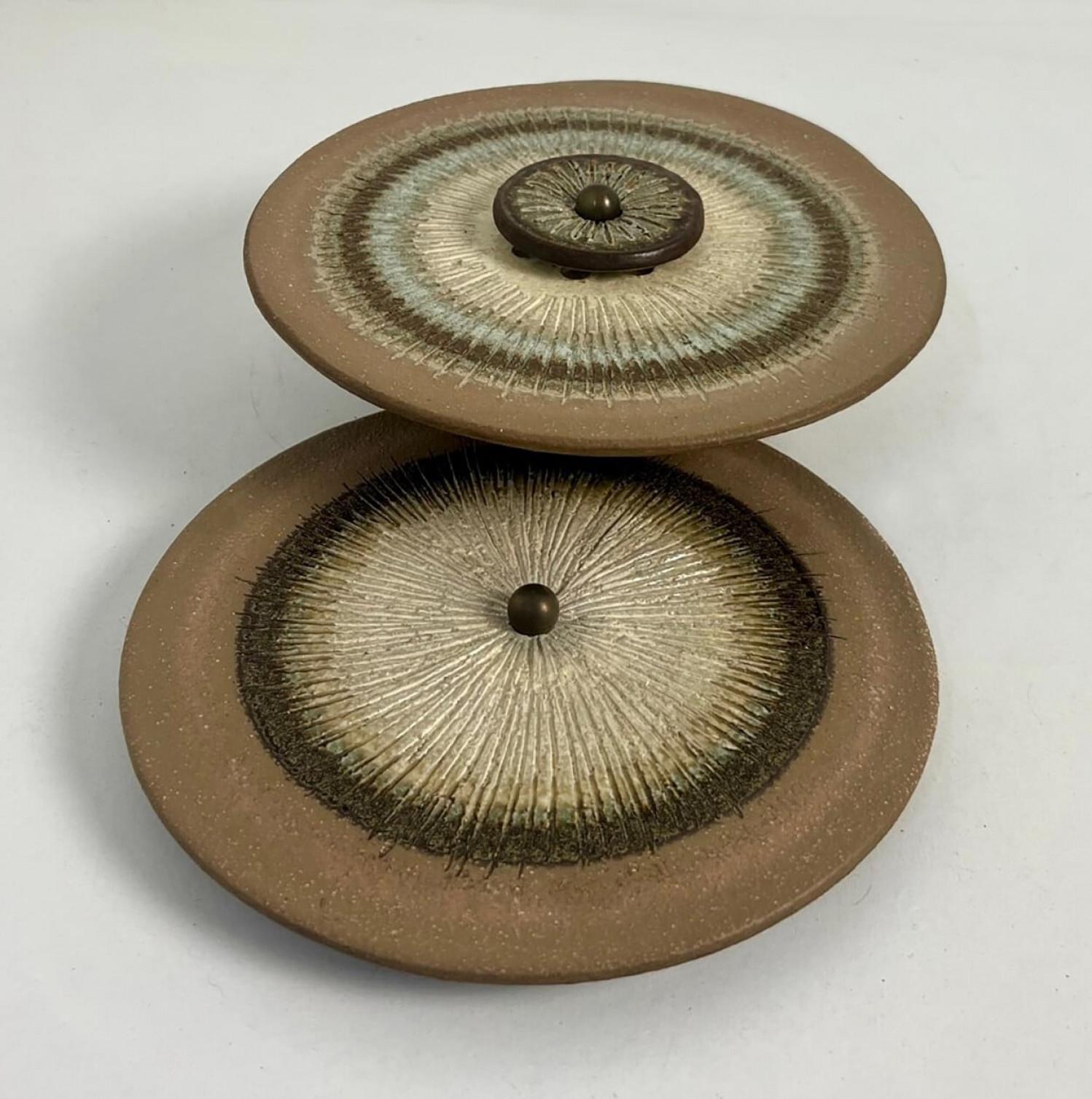 1 of the 2 Stunning Ceramic Wall Lights, Denmark, 1970 For Sale 2