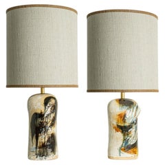 1 of the 2 Stunning Table Lamps by Jeppe Hagedorn, Denmark 1960