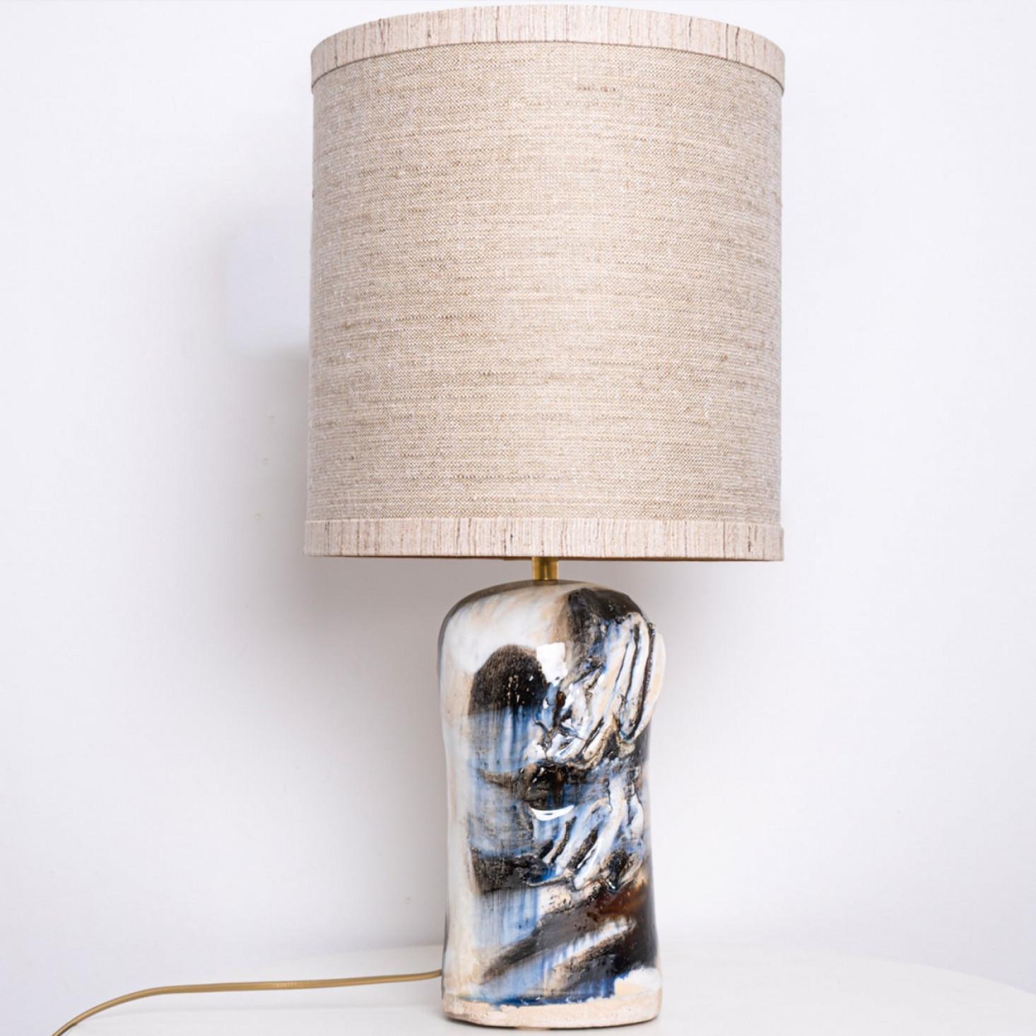 1 of the 2 Stunning Table Lamps by Jeppe Hagendorn, Denmark 1960s For Sale 2