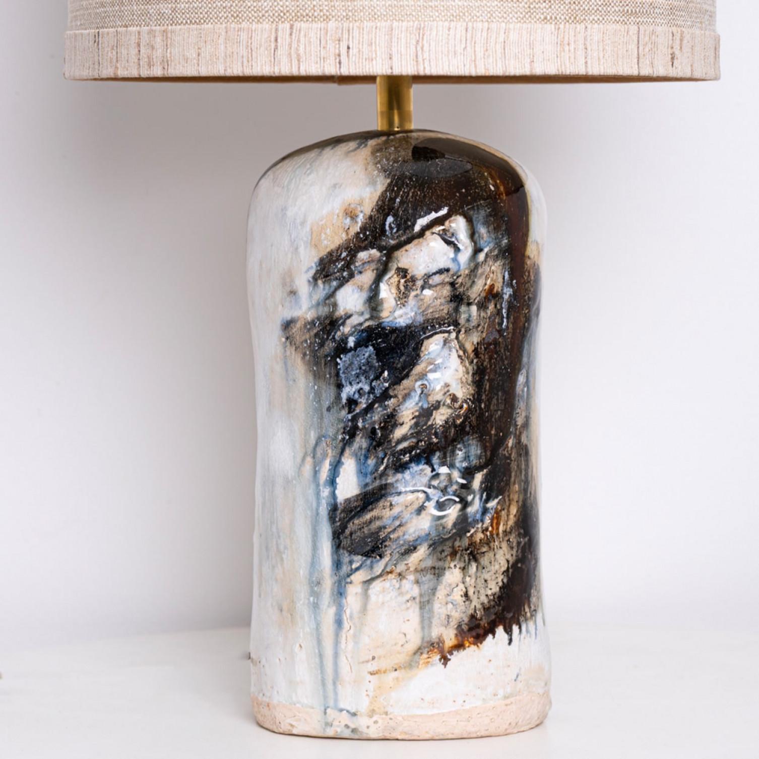 1 of the 2 Stunning Table Lamps by Jeppe Hagendorn, Denmark 1960s For Sale 3