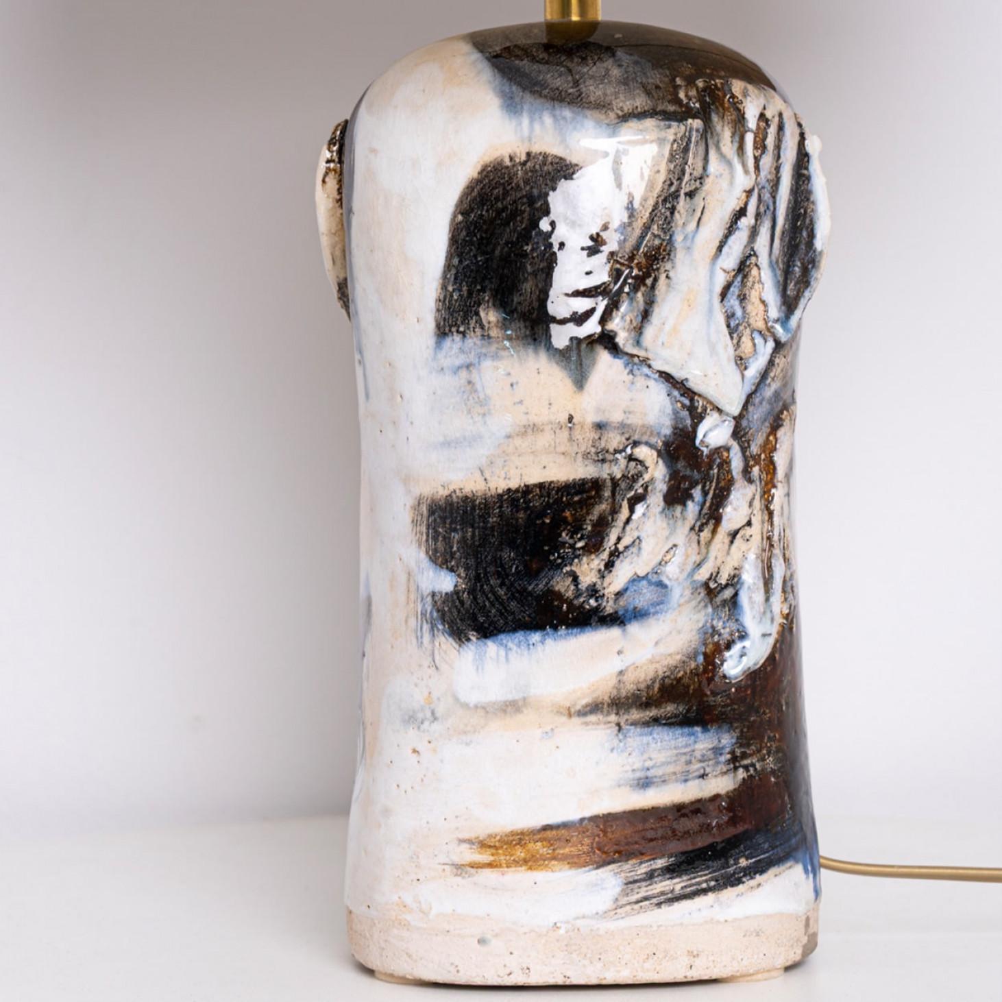 1 of the 2 Stunning Table Lamps by Jeppe Hagendorn, Denmark 1960s For Sale 5