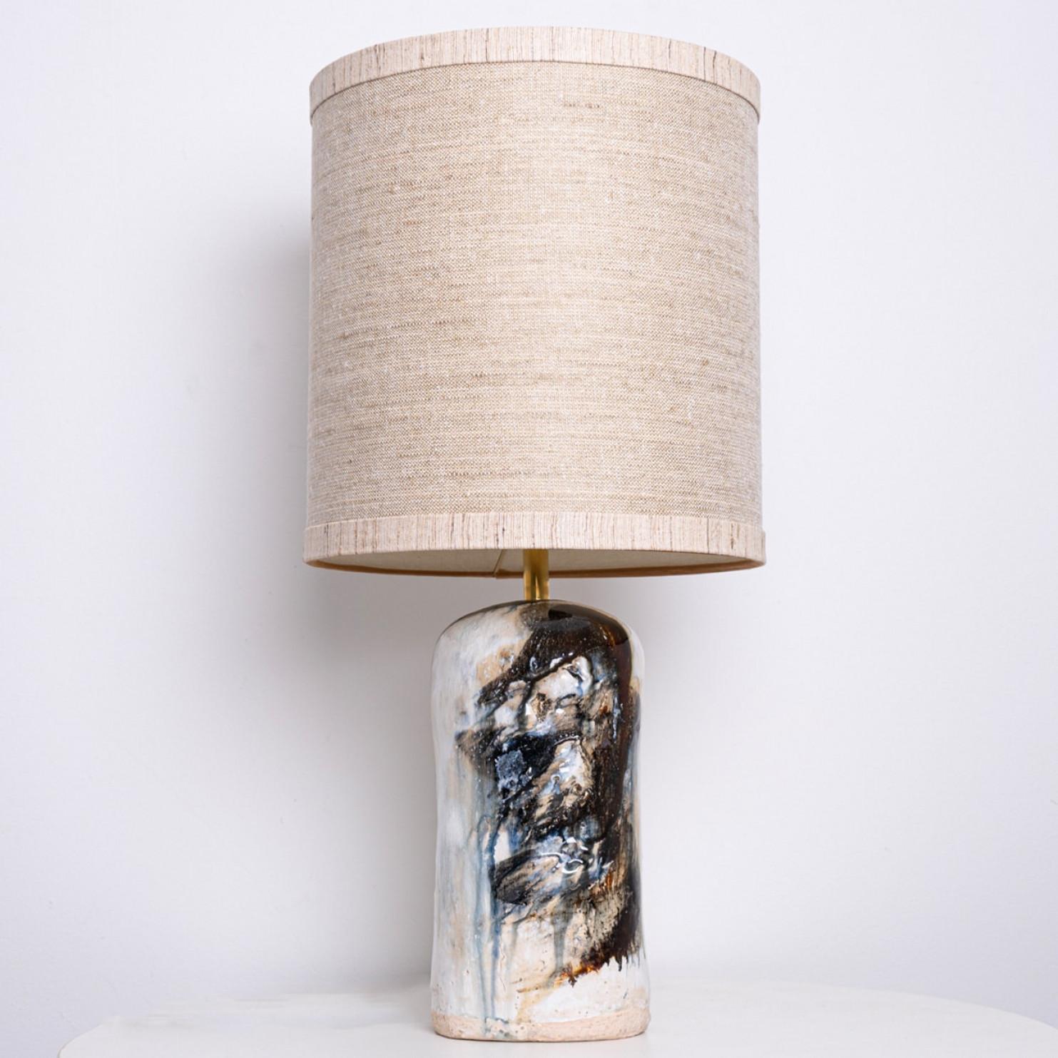 1 of the 2 Stunning Table Lamps by Jeppe Hagendorn, Denmark 1960s For Sale 6