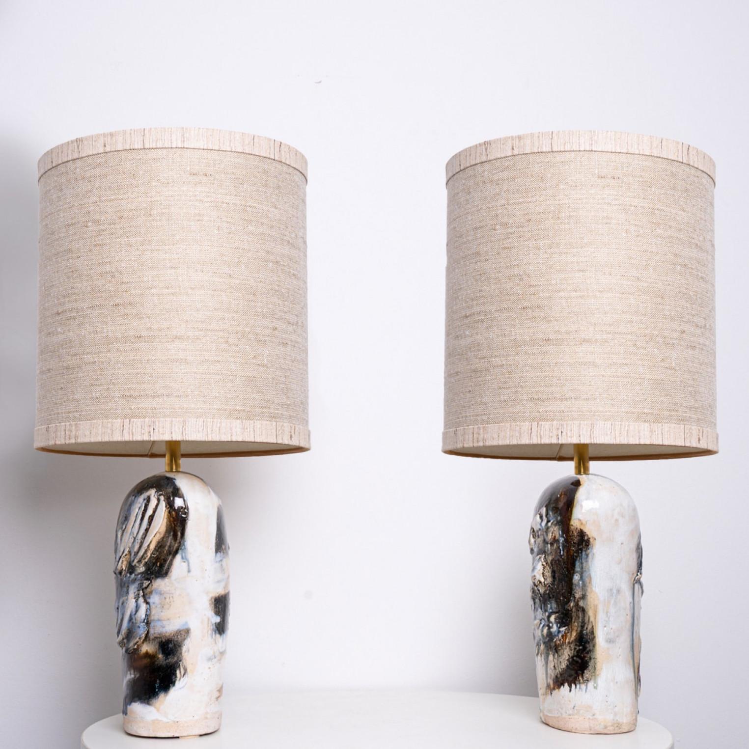 Mid-20th Century 1 of the 2 Stunning Table Lamps by Jeppe Hagendorn, Denmark 1960s For Sale