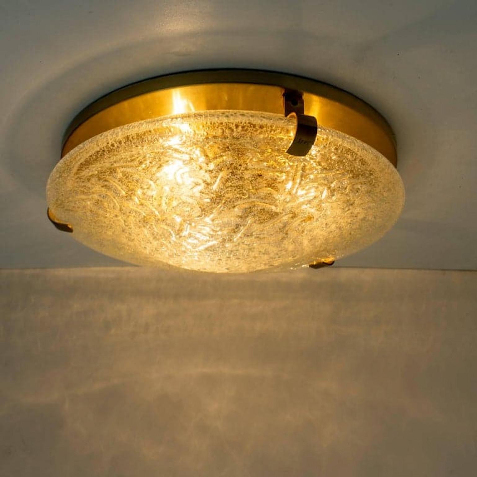 1 des 2 appliques en verre soufflé épais, 1960 en vente 2
