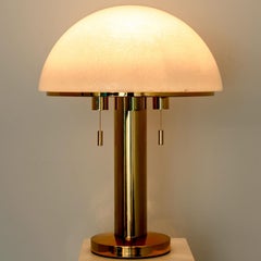 1 of the 2 XL Mushroom Table Lamps by Limburg Glashütte, 1970