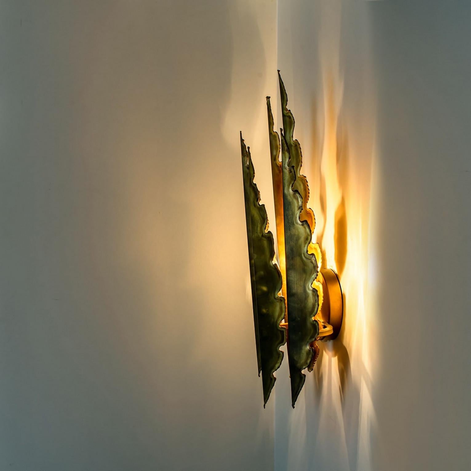 1 de los 2 apliques de latón XXL de Holm Sorensen, 1960 en venta 4