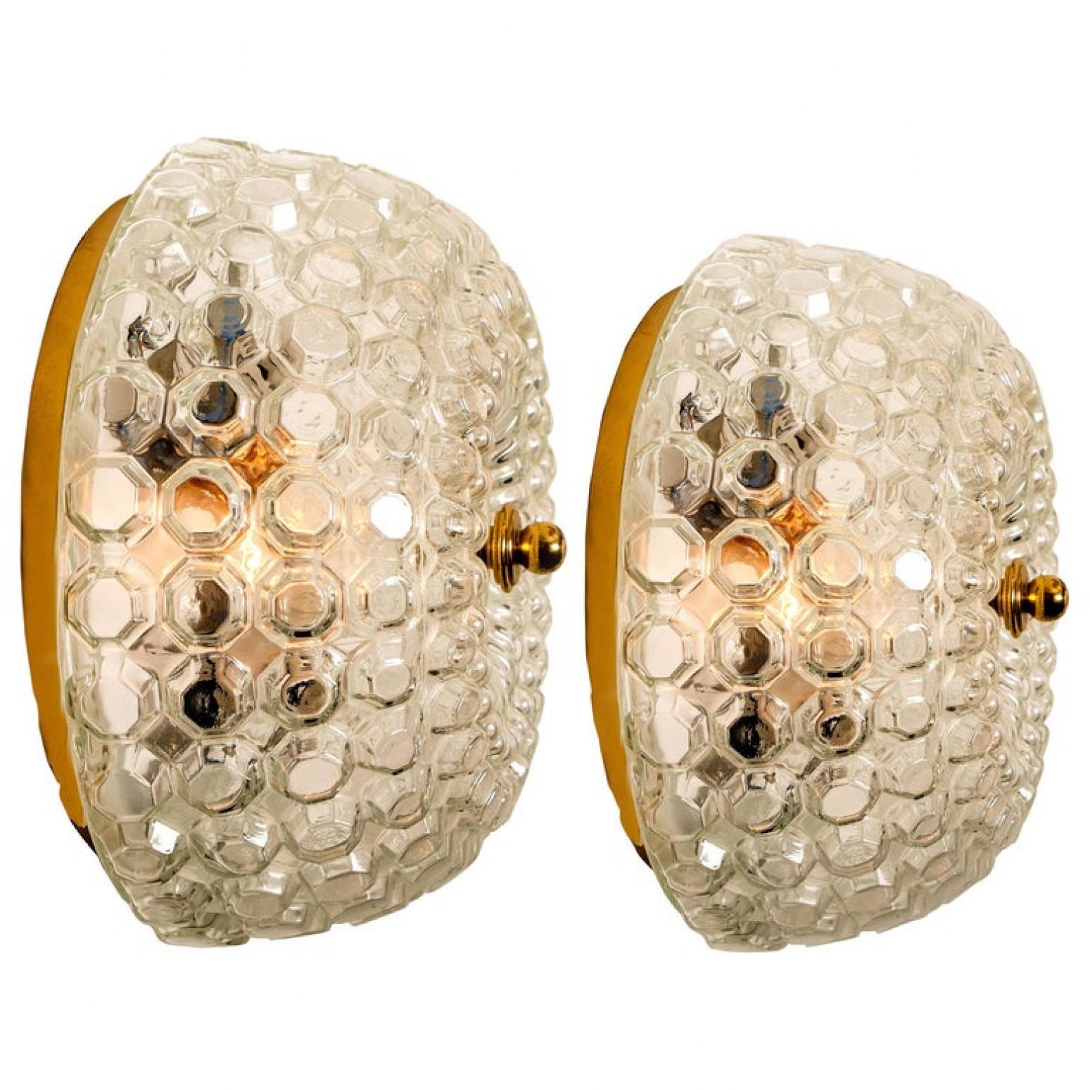 Mid-Century Modern 1 of the 20 Bubble Flush Mounts/Wall Sconces by Limburg, Four Sizes, 1960s For Sale