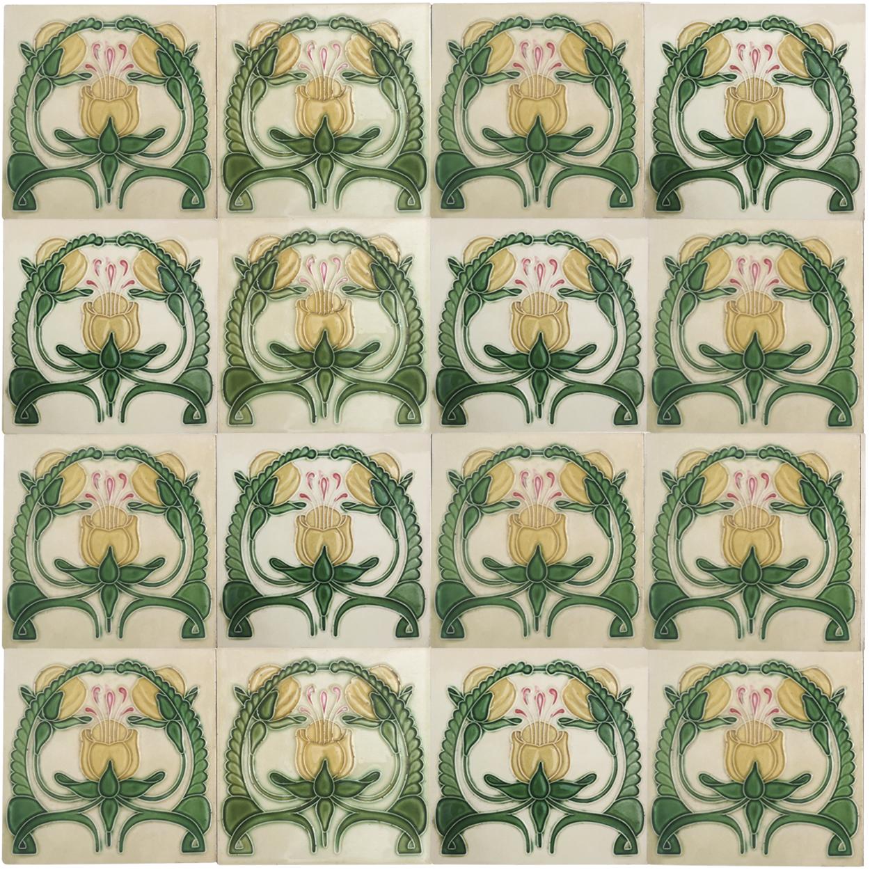 art nouveau tiles for sale