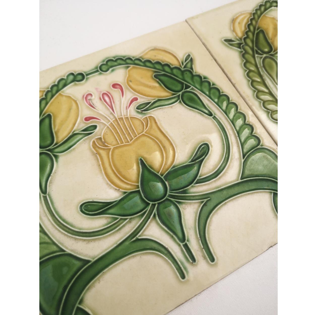 art nouveau tiles